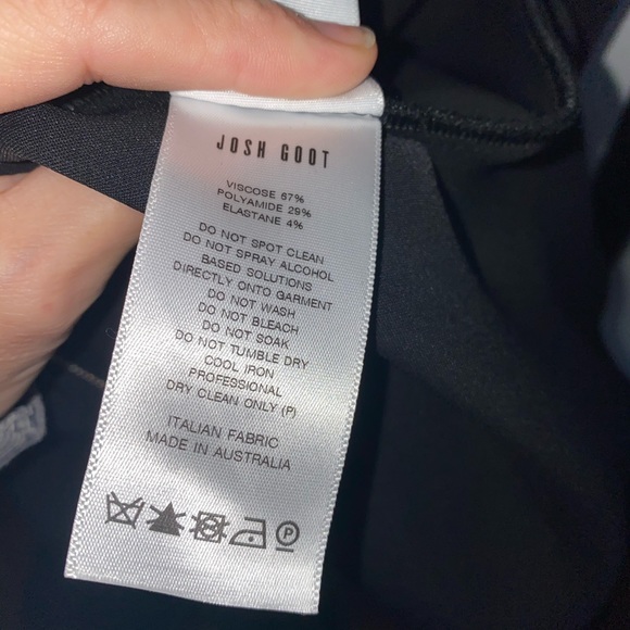 Designer Josh Goot Black Fitted Bodice Flair Skirt Dress - Picture 6 of 7